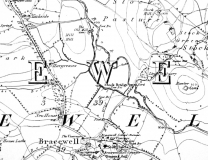 1853 Bracewell village mill Map