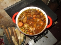 Vegetable soup and dumplings 021215