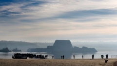 The new Zumwalt destroyer of the US navy