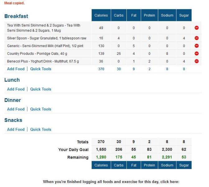 Myfitnesspal-breakfast