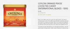 Twinings Pekoe tea 100g