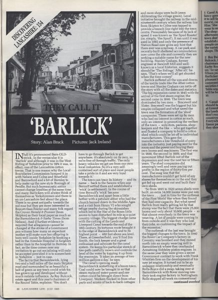 1 The 1985 Lancashire Life featuring Barlick