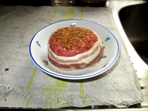 Stuffed pork mince