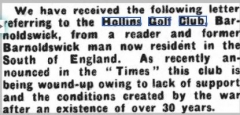 Hollins letter