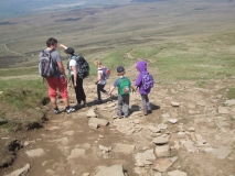 Starting down to the limestone scar