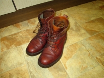 Tricker boots unpolished