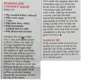 Marmalade and coconut cake recipe
