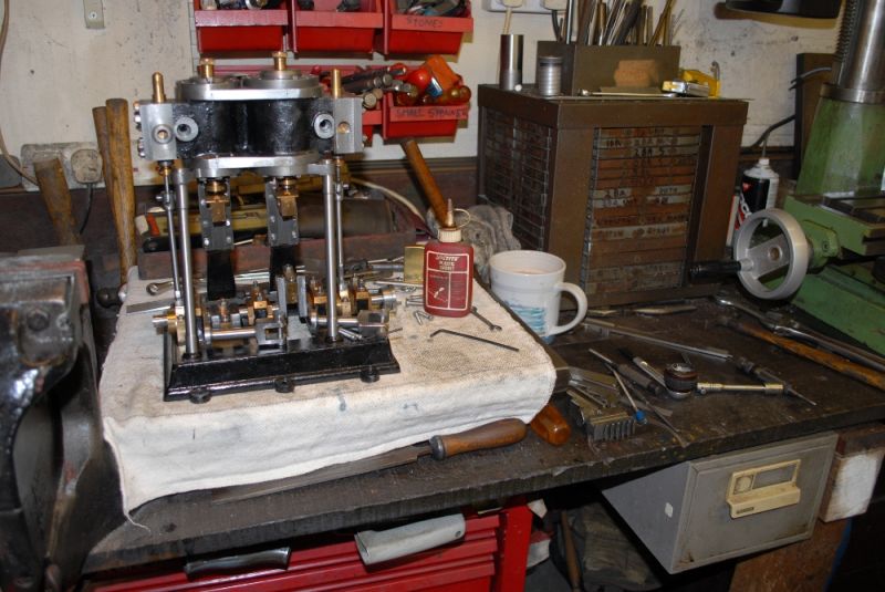 Crank bearings and rods 71