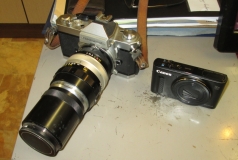 Nikkormat and Canon