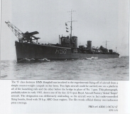 HMS Stronghold with remote control aircraft, 1925