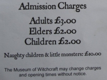 On Witchcraft Museum Leaflet