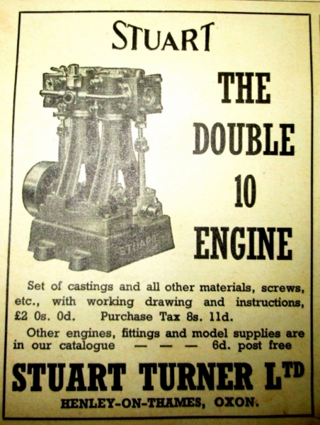 Stuart and Turner advert ME 1953