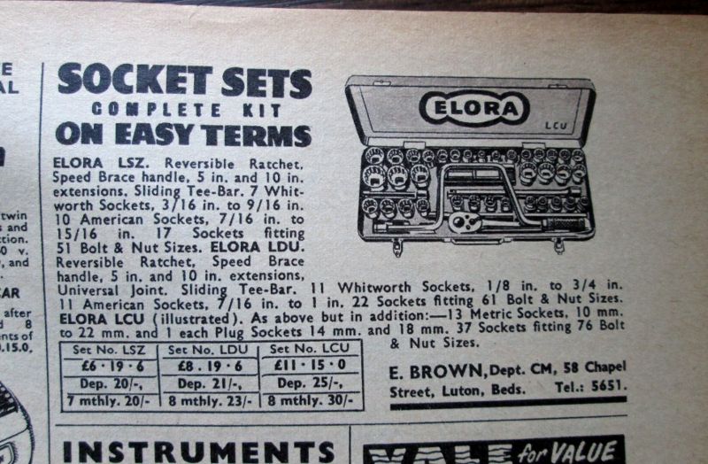 Advert 1961 Car Mechanics