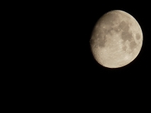 Moon over Colne