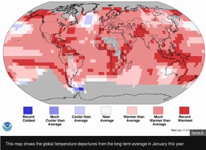 Global temperatures for Jan 2016