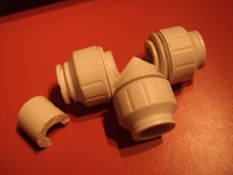 Opened up T connector 1
