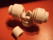 Opened up T connector 2