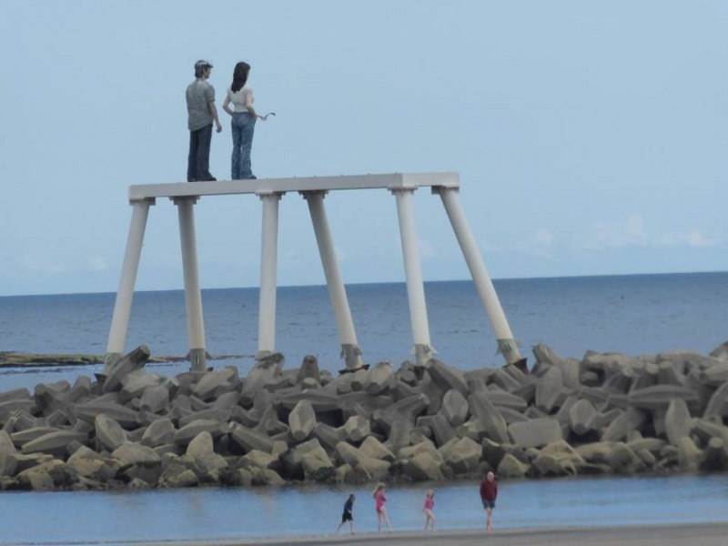 Couple on Breakwater