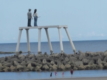 Couple on Breakwater