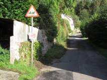 Road sign on the lane where we spent out holiday.