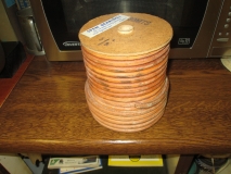 Round leather belt