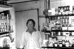 Mrs Brown in the shop
