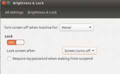 Screen setting in Ubuntu