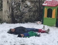Kids in snow, 2017