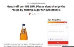 Irn Bru protest Jan 2018