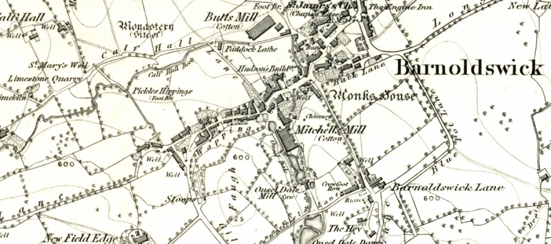 Clough and Butts 1853 OS