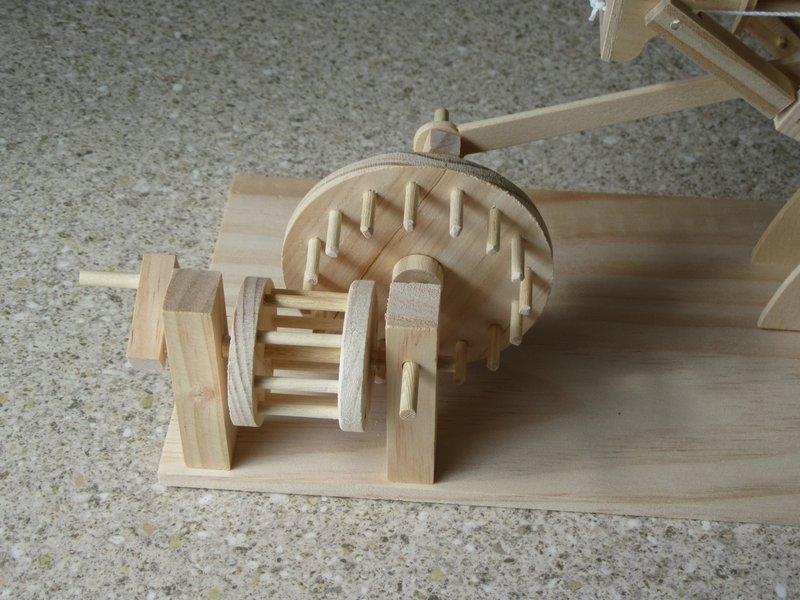 Model based on Leonardo's `ornithopter' drawings. 1