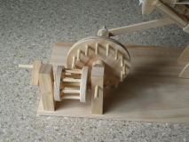 Model based on Leonardo's `ornithopter' drawings. 1
