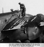 B-25 Mitchell bomber at Pompeii airfield, March 1944