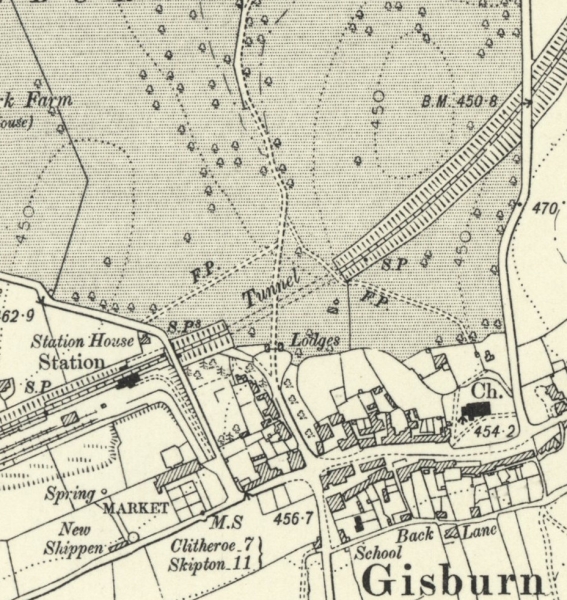 Gisburn station and tunnel