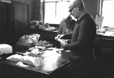 Eughtred and Sidney making the wages up