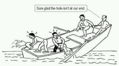 sinking boat