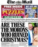 Daily Mail front page - but the couple not to blame