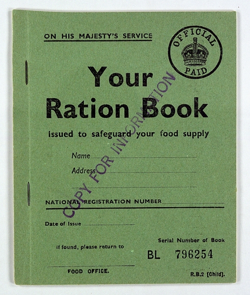 WW2 Ration Book