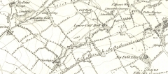 Esp Lane and Calf Hall 1853 OS