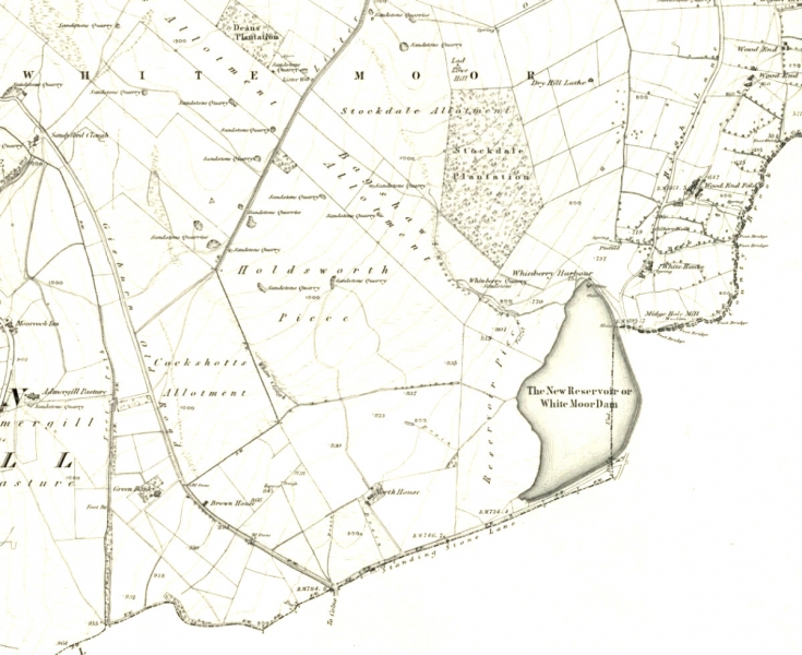 High Lane and Blacko 1853 OS