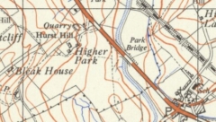 Source of the Bowker Drain 1954 OS
