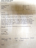Letter re 1580 Whitemoor map