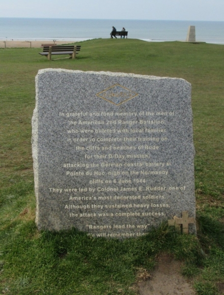 Bude memorial to 2nd Rangers  Battalion