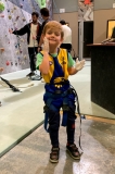 Alex rock climbing