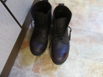 Oiled boots