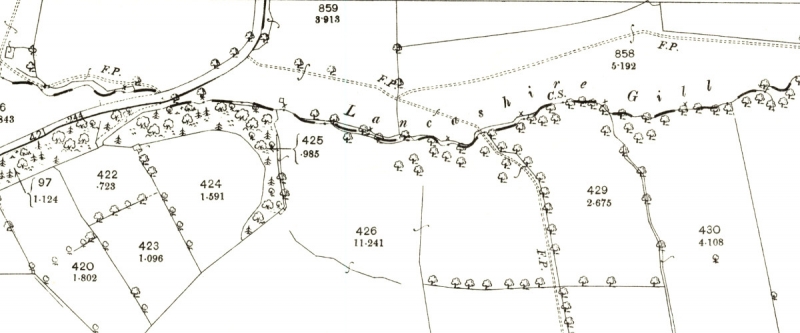 Lancashire Gill 1892 OS