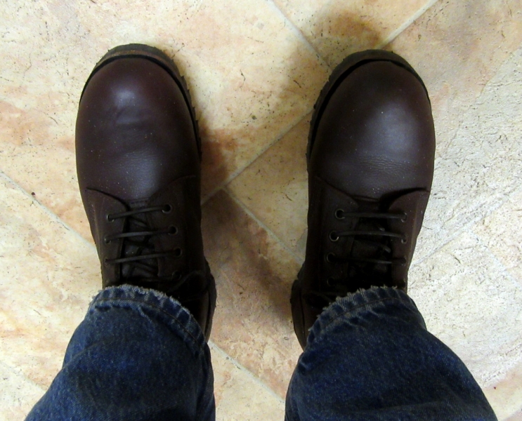 Oiled boots