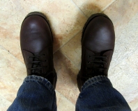 Oiled boots