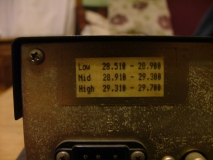 Back of transceiver