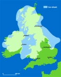 Extent of last Ice Age